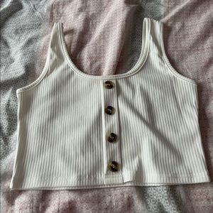 White crop top